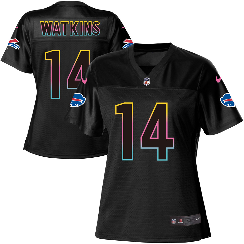 Women's Game Sammy Watkins Nike Jersey Black - #14 Fashion NFL Buffalo Bills